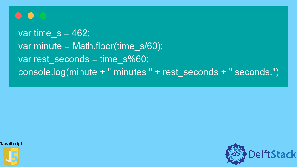 Javascript Time Difference In Minutes And Seconds